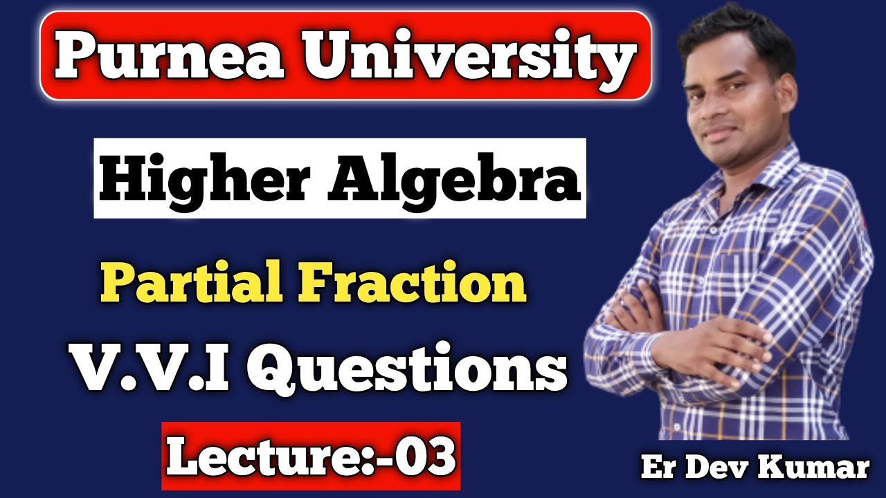 Higher Algebra V.v.i Questions | B.Sc Part 1 Maths Online Classes - YouTube