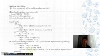Optimizing Your Problem using LP and IP 4 Excel Solution of Blending Problem
