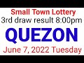 STL - QUEZON June 7, 2022 3RD DRAW RESULT