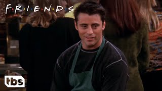 Friends: Joey Tries to Hide His New Job as a Waiter (Season 6 Clip) | TBS