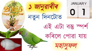 কাইলৈ ১ জানুৱাৰী দিনটোত এই এটা বস্তু স্পৰ্শ কৰিব পাৰিলে মহা সুফল লাভ কৰিব পৰা যায় ।