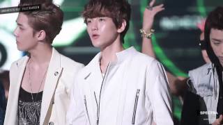 [FANCAM]  120829 Baekhyun @ KBS Music Bank Special - Run To You