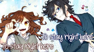 「Nightcore」- stay right here (Chloe Ament ft. Charlie Bennett) (sped up) - (Lyrics)