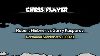 Robert Huebner vs Garry Kasparov ~ Dortmund Sparkassen, ( 1992 )