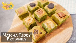 MATCHA FUDGY BROWNIES | FUDGY BROWNIES SEKAT GREEN TEA |  Panna Cotta Channel