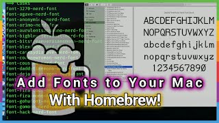 Install Mac Fonts on Terminal - Fastest Way to Add Mac Fonts