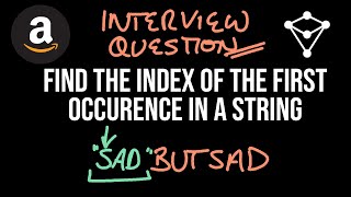 Find the Index of First Occurrence in a String - LeetCode 28 - JavaScript