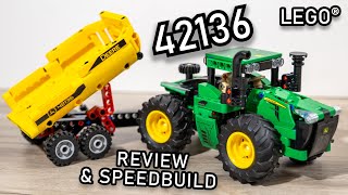 LEGO 42136 Speedbuild Review | LEGO John Deere 9620R 4WD Tractor | Review 42136 LEGO Technic 2022