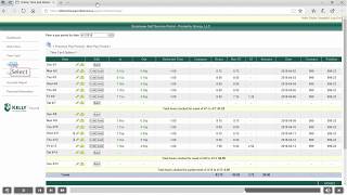 Kelly Webclock and Employee Self Service Walkthrough