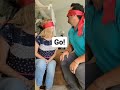 blindfolded kissing challenge 🤣🤣