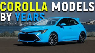 Toyota Corolla Hatchback Models By Year