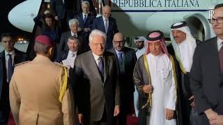 Mattarella arriva all’aeroporto di Doha – Hamad International