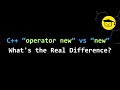 c++ operator new vs new