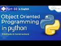 Python Object Oriented Programming(Methods & Constructors) | Python Tutorials For Beginners - #33