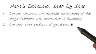Harris Detector Step by Step