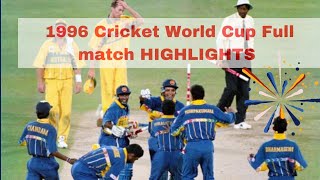 sri lanka vs australia 1996 world cup final full match highlights