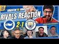 MAN CITY & RIVAL FANS REACTION TO BRIGHTON 2-1 MAN CITY | 24/25 PREMIER LEAGUE