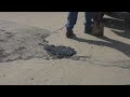 Peoria Public Works filling potholes