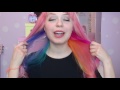 hidden rainbow hair tutorial