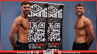 WEIGH IN - James Moorcroft vs Dom Hunt Super Welterweight Commonwealth Eliminator