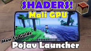 Shaders Using PojavLauncher Java Minecraft Poco X6 Pro Mali GPU