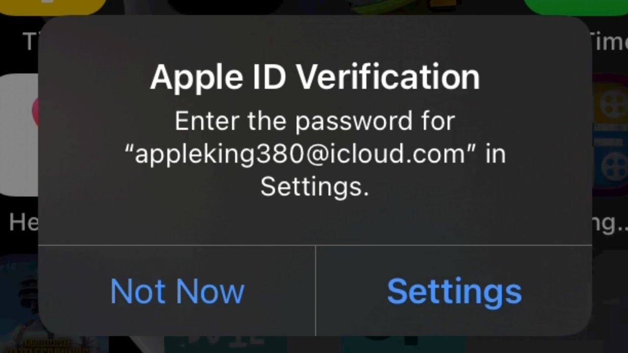 Apple ID Verification ( How To Fix Apple ID Veification On IPhone ...