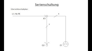 Serienschaltung Übersichtsschaltplan #elektrotechnikbasis123