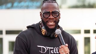 DEONTAY WILDER SENDS SPECIAL MESSAGE TO TYSON FURY "IM GOING TO BEAT HIM UP & KNOCK HIM OUT"