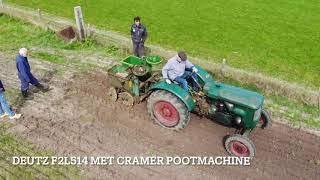 Aardappels poten met Landbouw Historie Texel