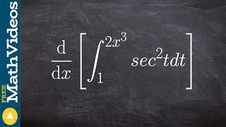 Apply the FTOC to evaluate the integral with functions as the bounds