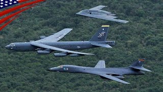 B-52 B-1 B-2 戦略爆撃機3機種をグアムに同時展開し、米空軍の力を誇示