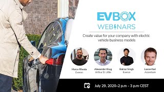 EVBox Webinars | Create value for your company with electric vehicle business models