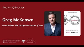 Authors @ Drucker - Greg McKeown