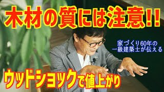 絶対使いたくない柱・梁ウッドショックで材木の質を落として作った家