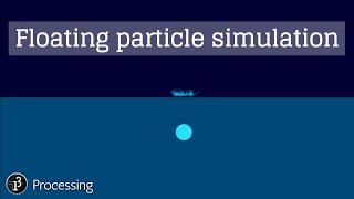 Floating Particle And Water Splash. Processing Demo.