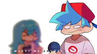 MaRrY Me AnYwAy meme | Fnf animation | ft. Boyfriend, Girlfriend and Sky