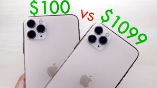 Fake $100 iPhone 11 Pro Vs Real iPhone 11 Pro! (Comparison) (Review)