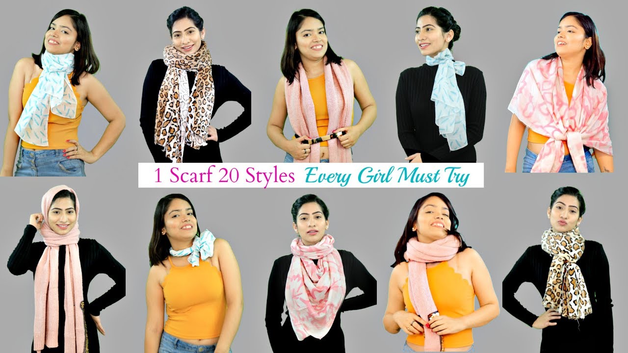 How To Style A Scarf In 20 Ways Fashion Hacks Every Girl Must Know