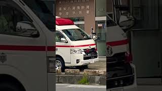 草加3 (救急車)  (帰署)車庫入れ。