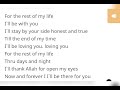THE REST OF MY LIFE KARAOKE LOWER KEY (MAHER ZAIN)