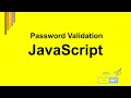 password validation using javascript | validate password using javascript | javascript password regx