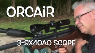 Orcair High End Optics 3-9x40ao scope tested on my Hatsan Flash Pup at 25\u002650 yards. Really clear!