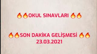 OKUL SINAVLARI SON DAKİKA!! TÜM DETAYLAR ‼️