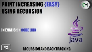 Print Increasing | Print Inreasing using recursion | Print Increasing in java