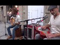 The house of rising sun - Buskers jamming -  Amazing Lap Steel guitar