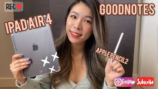 IPAD AIR 4 💻值得嗎? 可以代替電腦?網課必備? IPAD+PENCIL2+ GOODNOTES使用心得❣