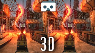 Scary Roller Coaster 3D Video for Smartphones, VR Box, Google Cardboard, Samsung Gear VR: 3D version