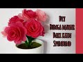 DIY Rose flower for spunbond / Bunga mawar dari kain spunbond