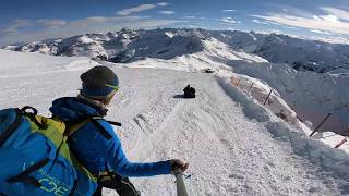 Winter Tandemflug - mit Rutschpartie auf der Piste vorab :-)