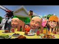 BOBOIBOY DAN UPIN UPIN MENGAJAK CHAINSAW MAN BERBUKA PUASA BERSAMA